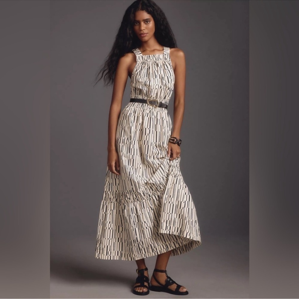 Anthropologie Somerset Maxi Dress: Poplin Halter Edition Size Small